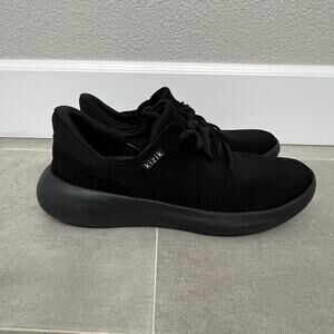 Kizik Madrid Eco Knit Mens 8/Womens 9.5 Black Hands Free Comfort Sneaker Shoes